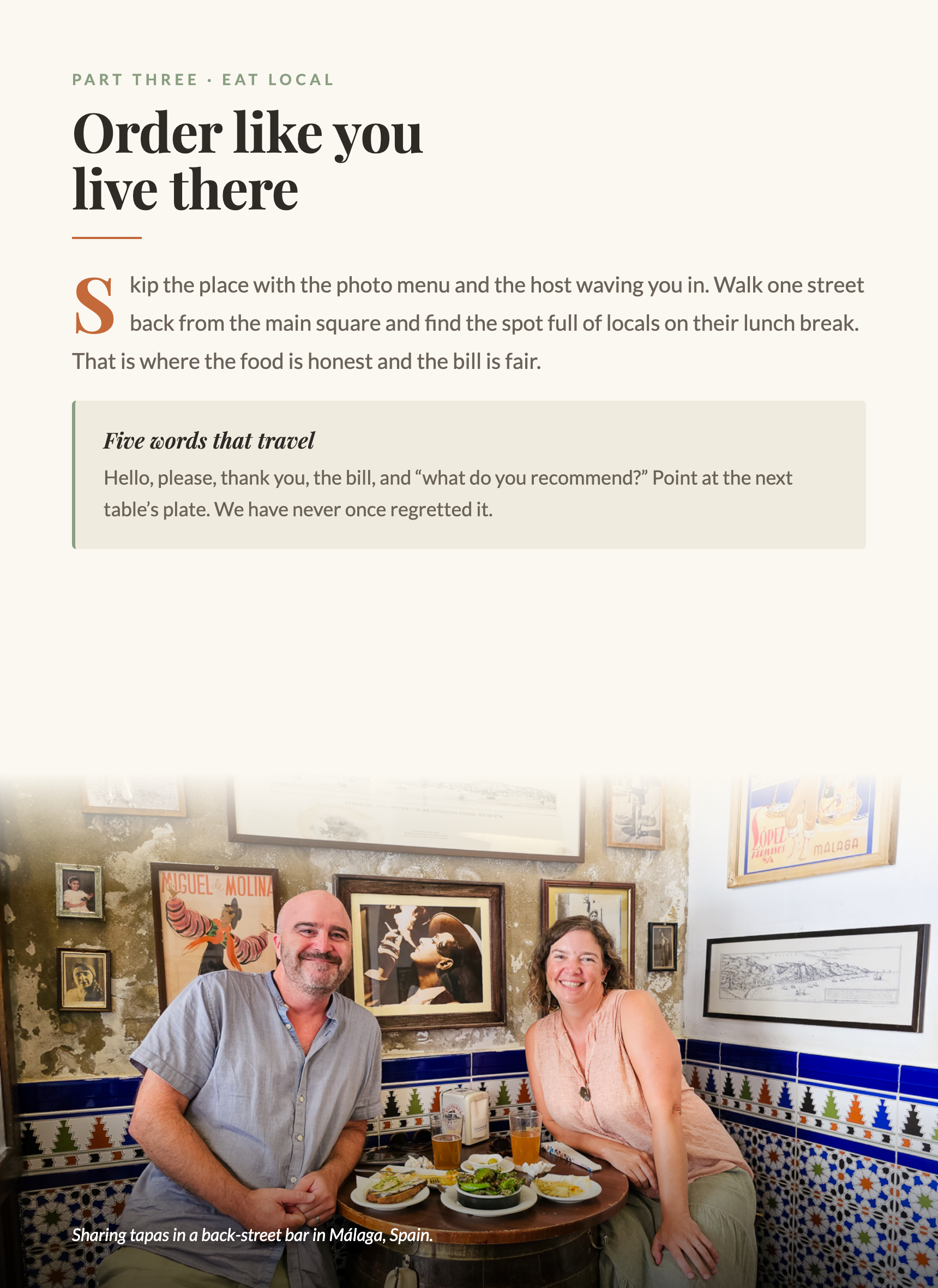 A sample page from the Starter Kit